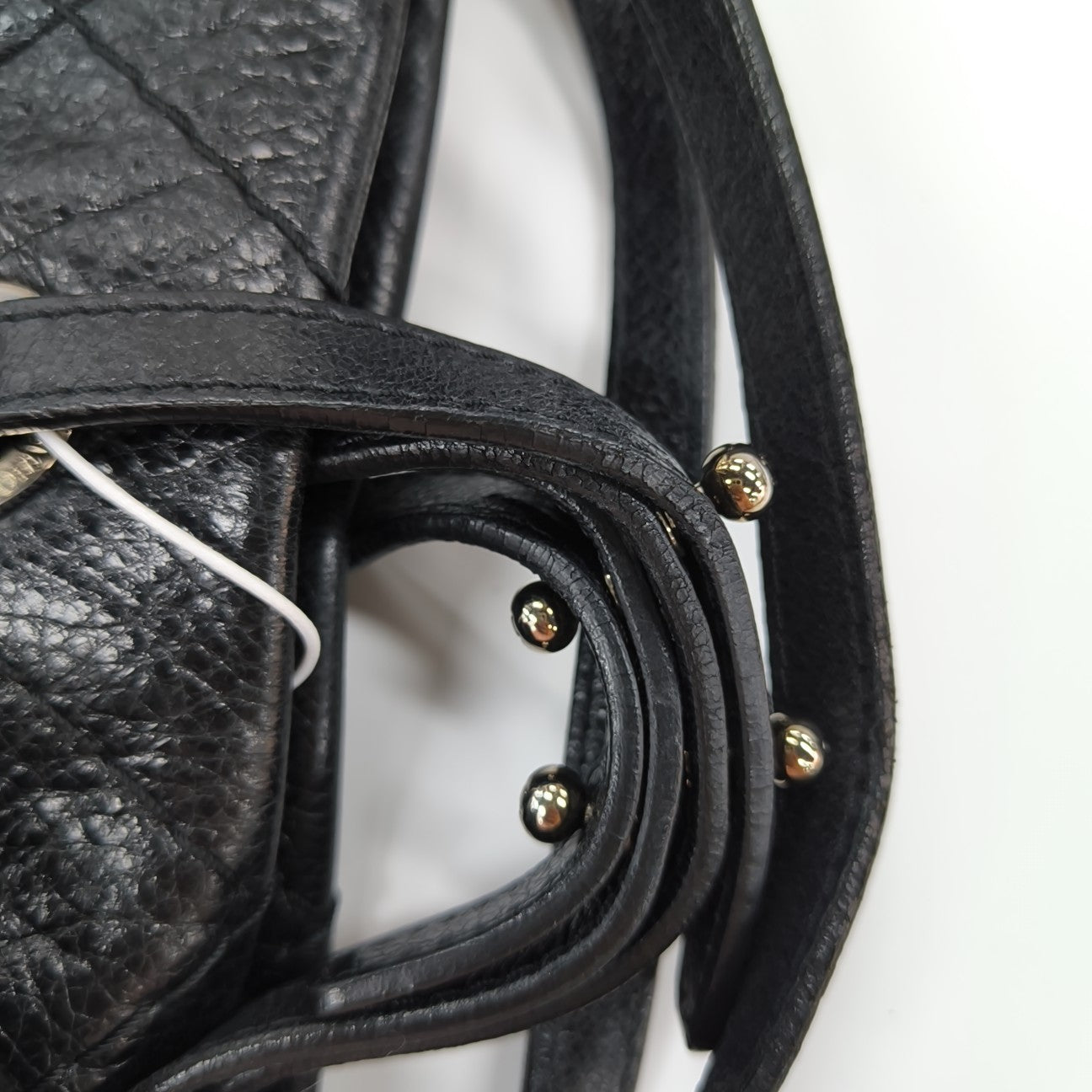 ON THE ROAD Small Quilted Grained Calfskin Black
