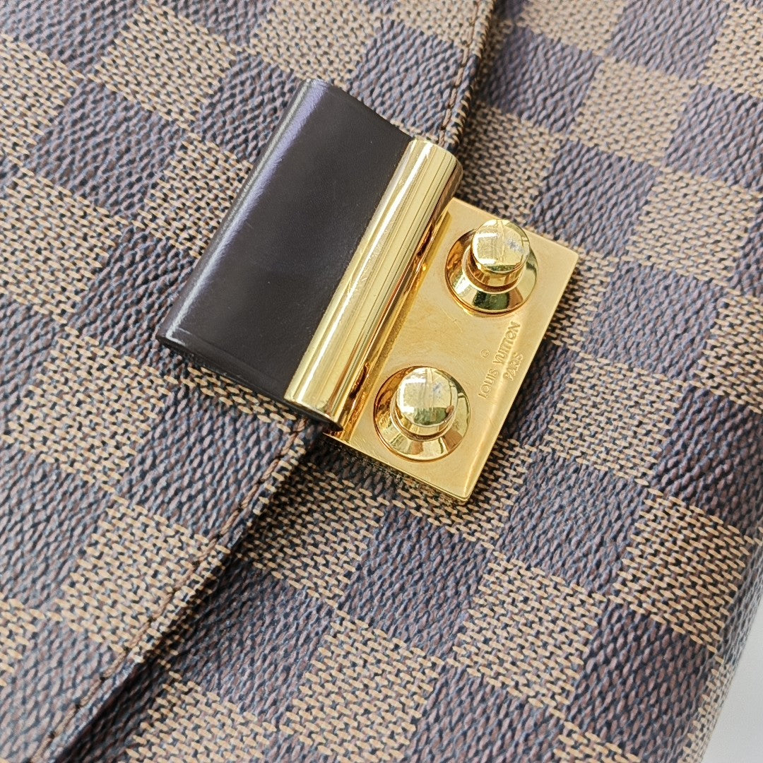 CROISETTE Damier Ebene Coated Canvas Brown