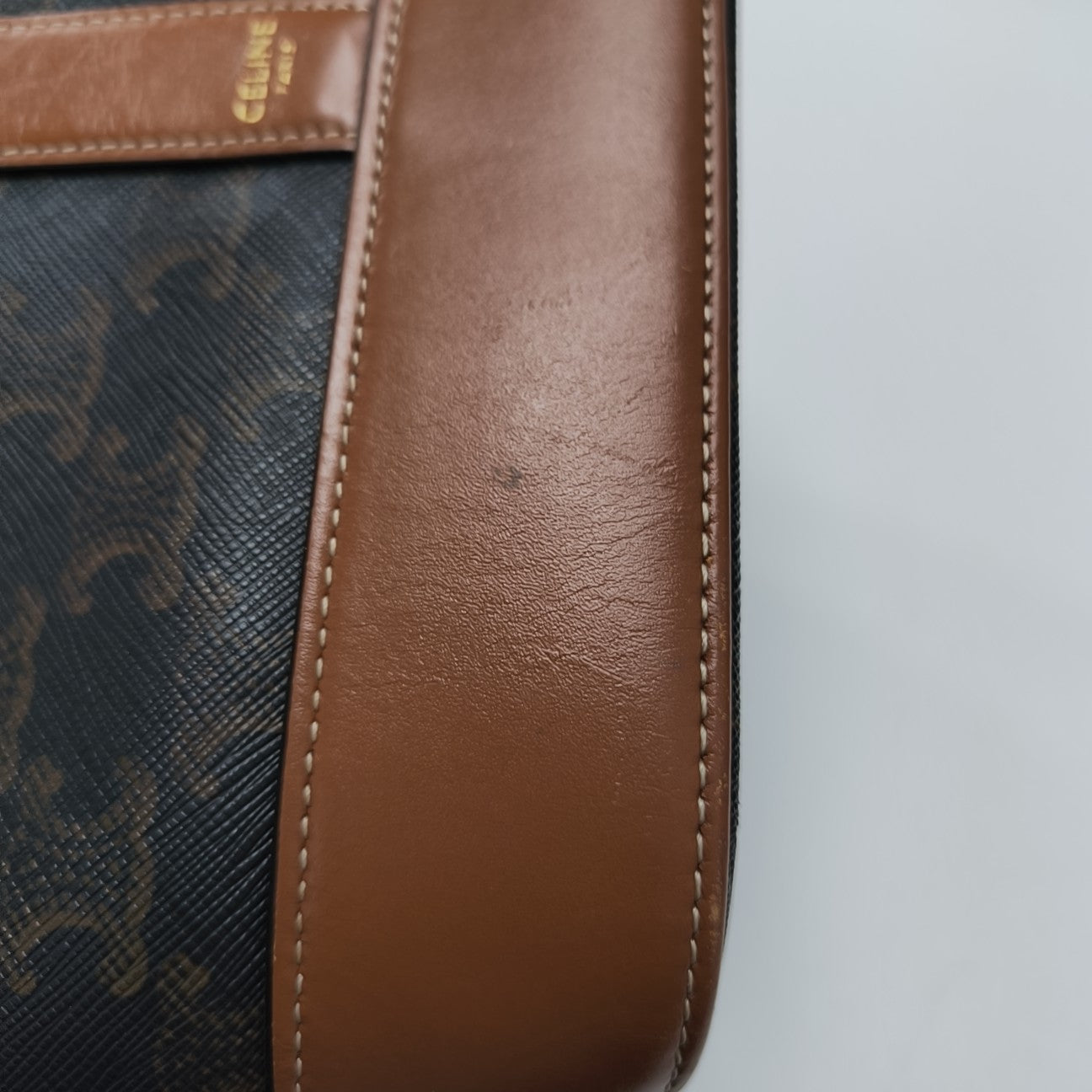 TRIOMPHE CANVAS Medium Coated Canvas Brown
