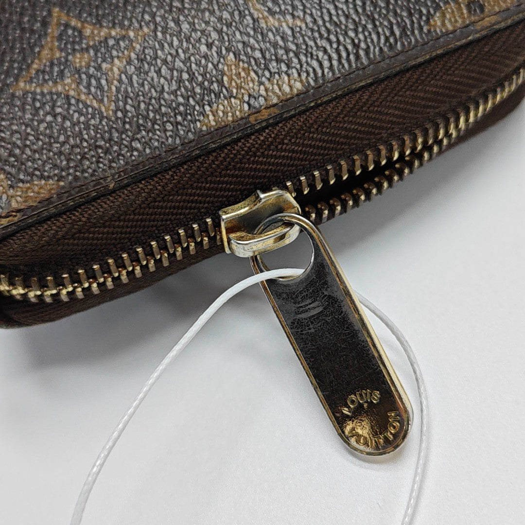 ZIPPY Monogram Coated Canvas Brown Wallet