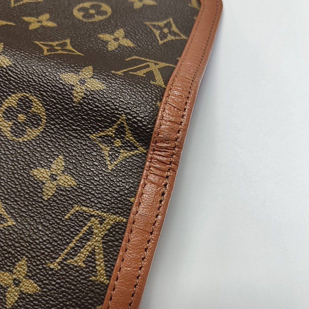 DAME GM Monogram Coated Canvas Brown