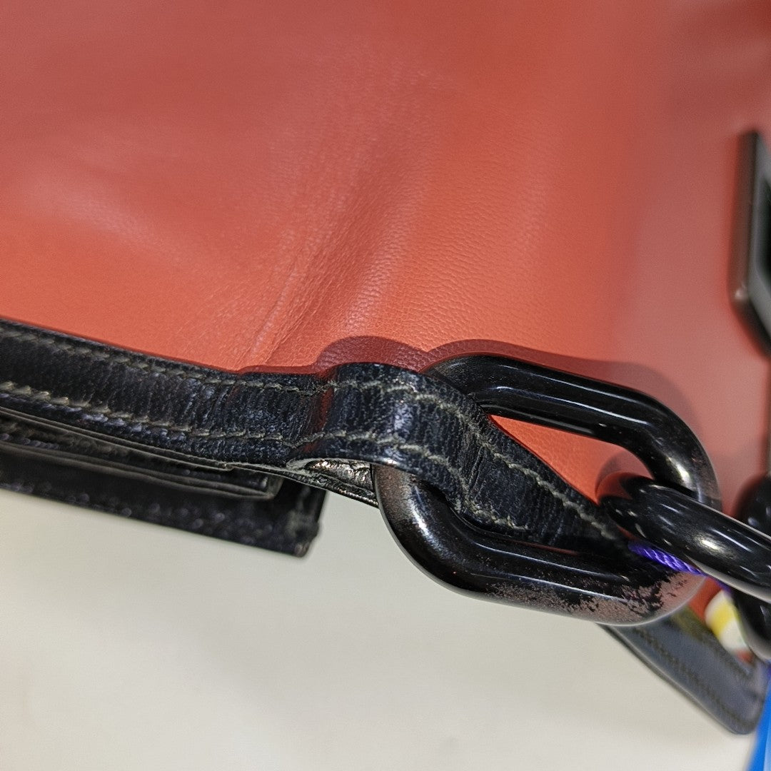 Leather Shoulder Bag Black