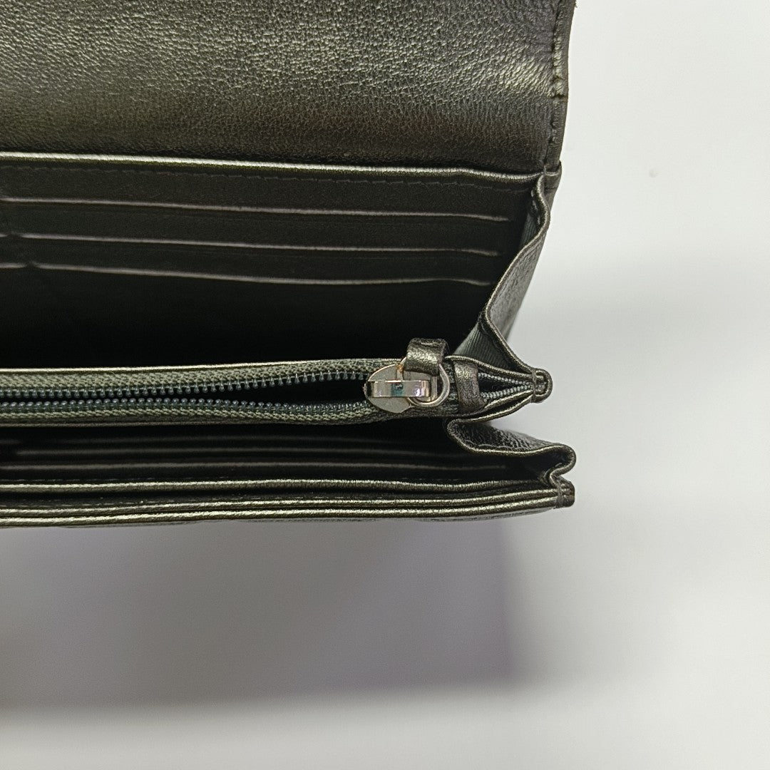 Quilted Lambskin Shoulder Bag Green