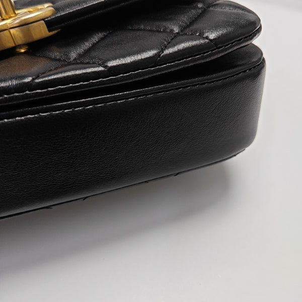 Quilted Lambskin Mini Black