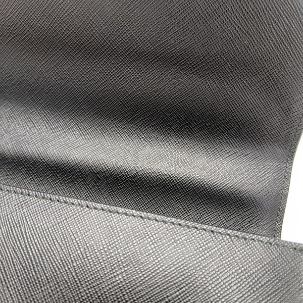 Saffiano Calfskin Shoulder Bag Black
