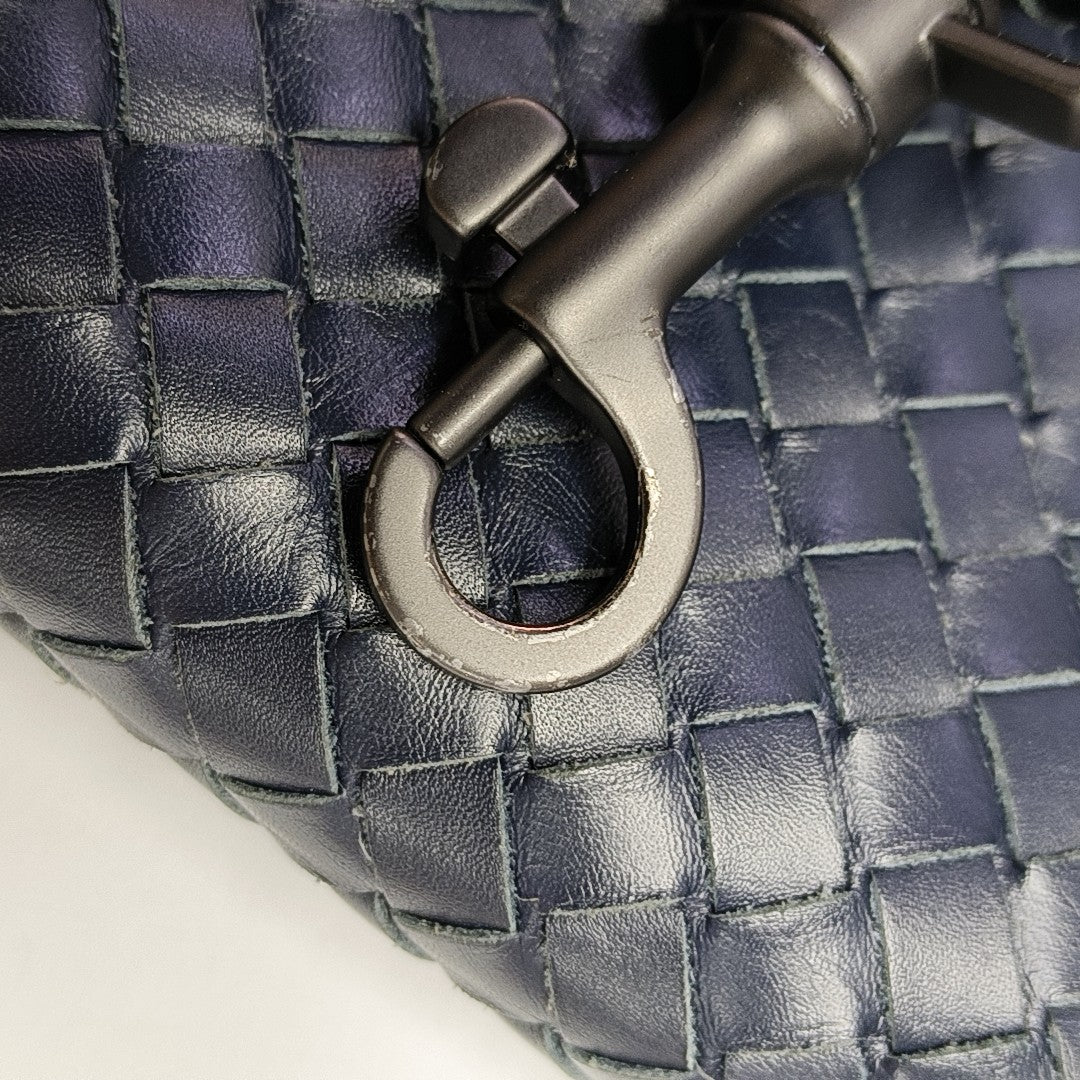 Calfskin Crossbody Bag Blue