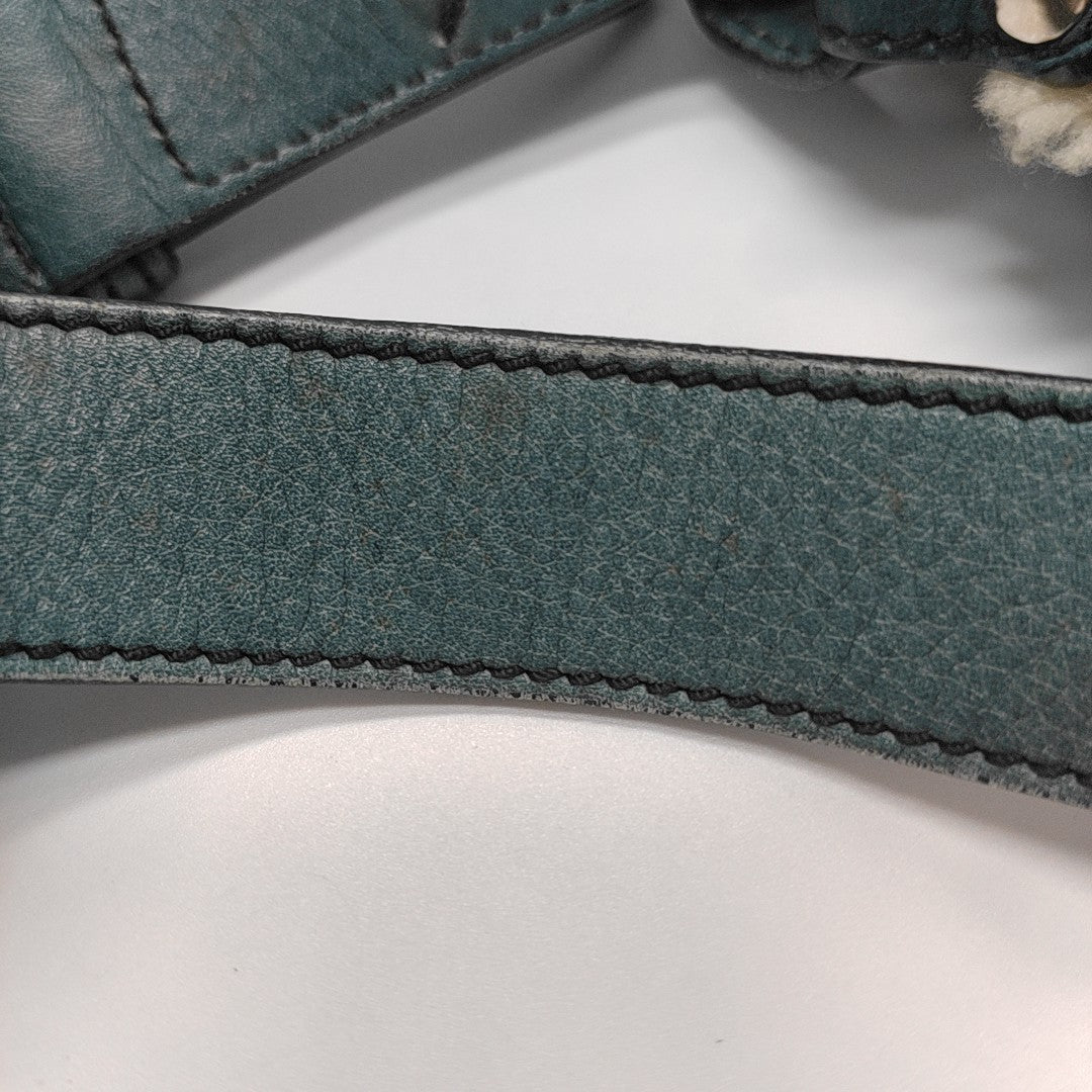 Special Material Top Handle Bag Blue