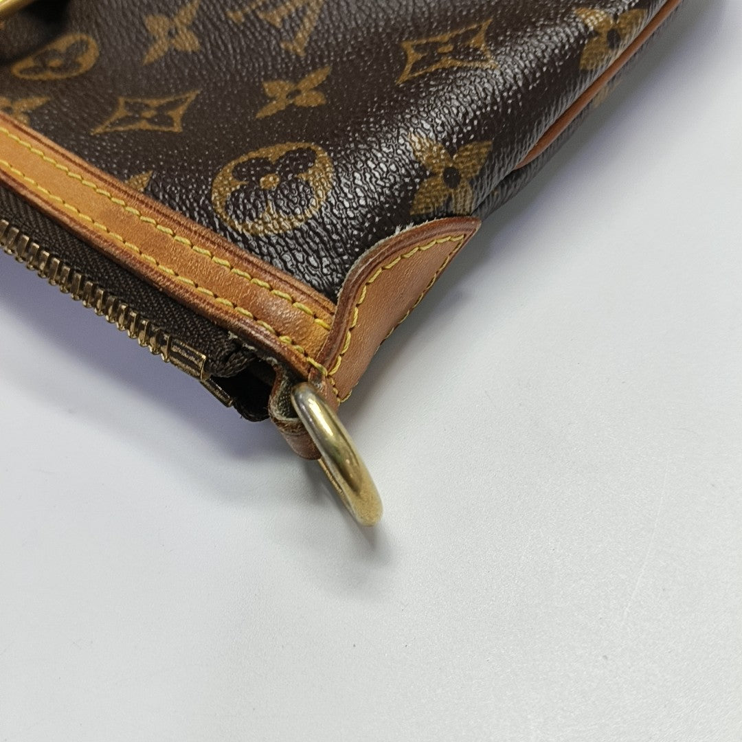 PALERMO PM Monogram Coated Canvas Brown