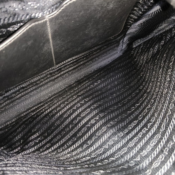 Nylon Shoulder Bag Black