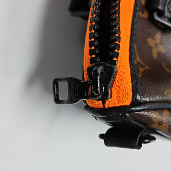 KEEPALL Nano Monogram Coated Canvas Brown