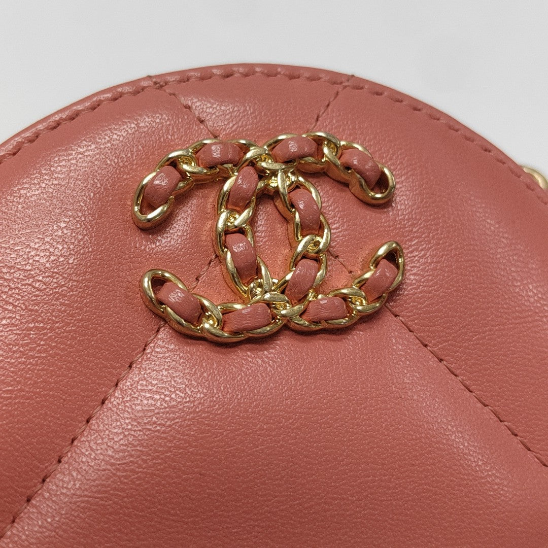 CHANEL 19 Small Quilted Lambskin Pink