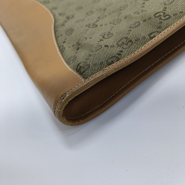 Canvas Clutch Green