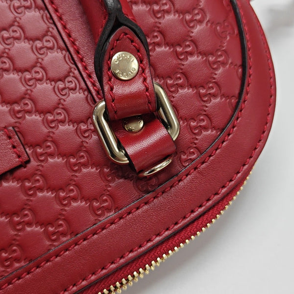 Microguccissima Monogram Calfskin Red