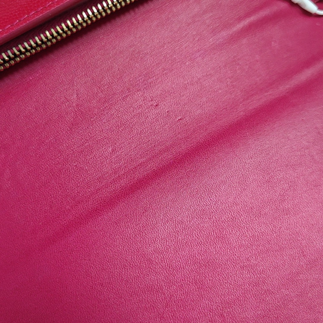 Calfskin Shoulder Bag Red