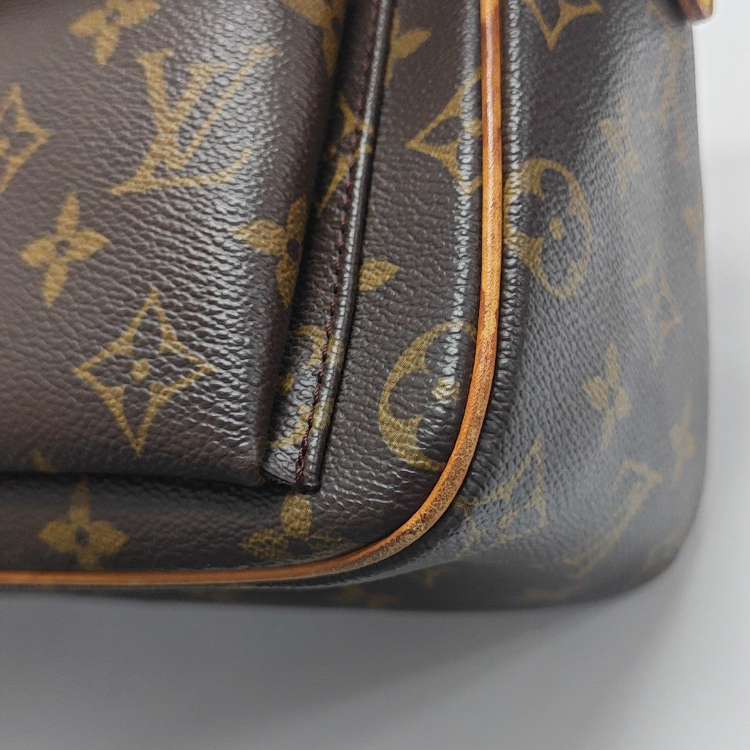 VIVA CITE Monogram Coated Canvas Brown