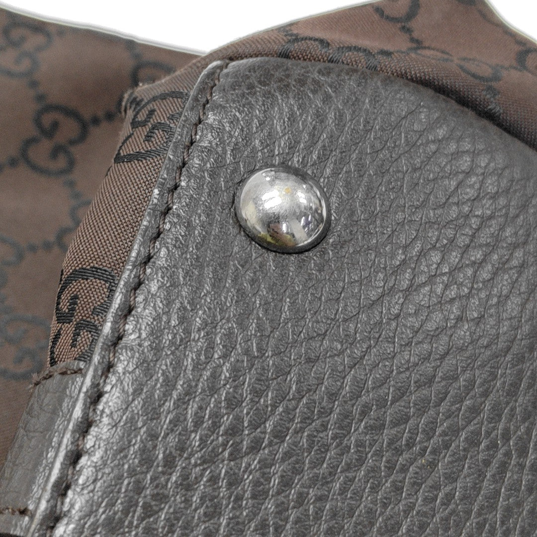 Monogram Canvas Tote Bag Brown