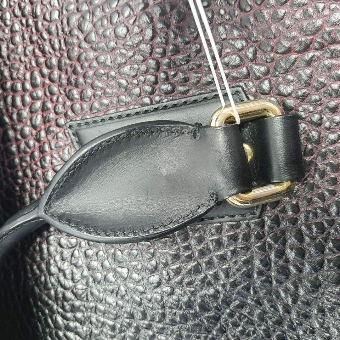 Calfskin Top Handle Bag Red