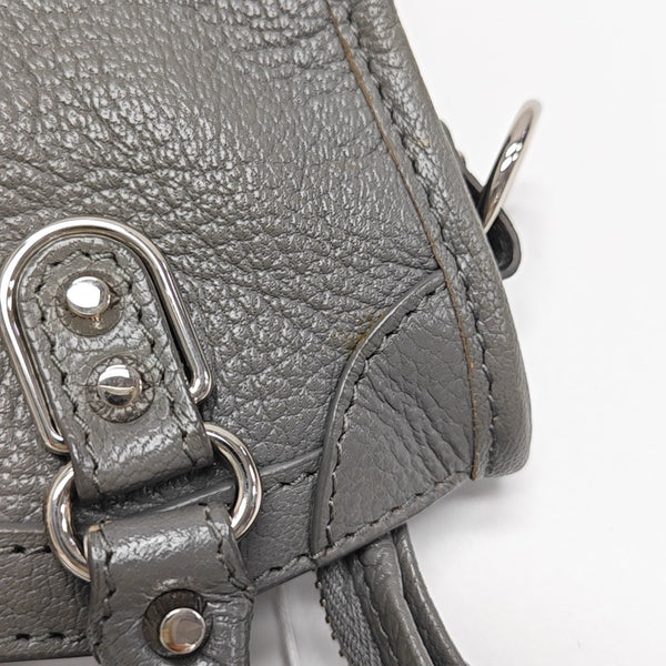 Classic Metallic Edge City Calfskin Gray