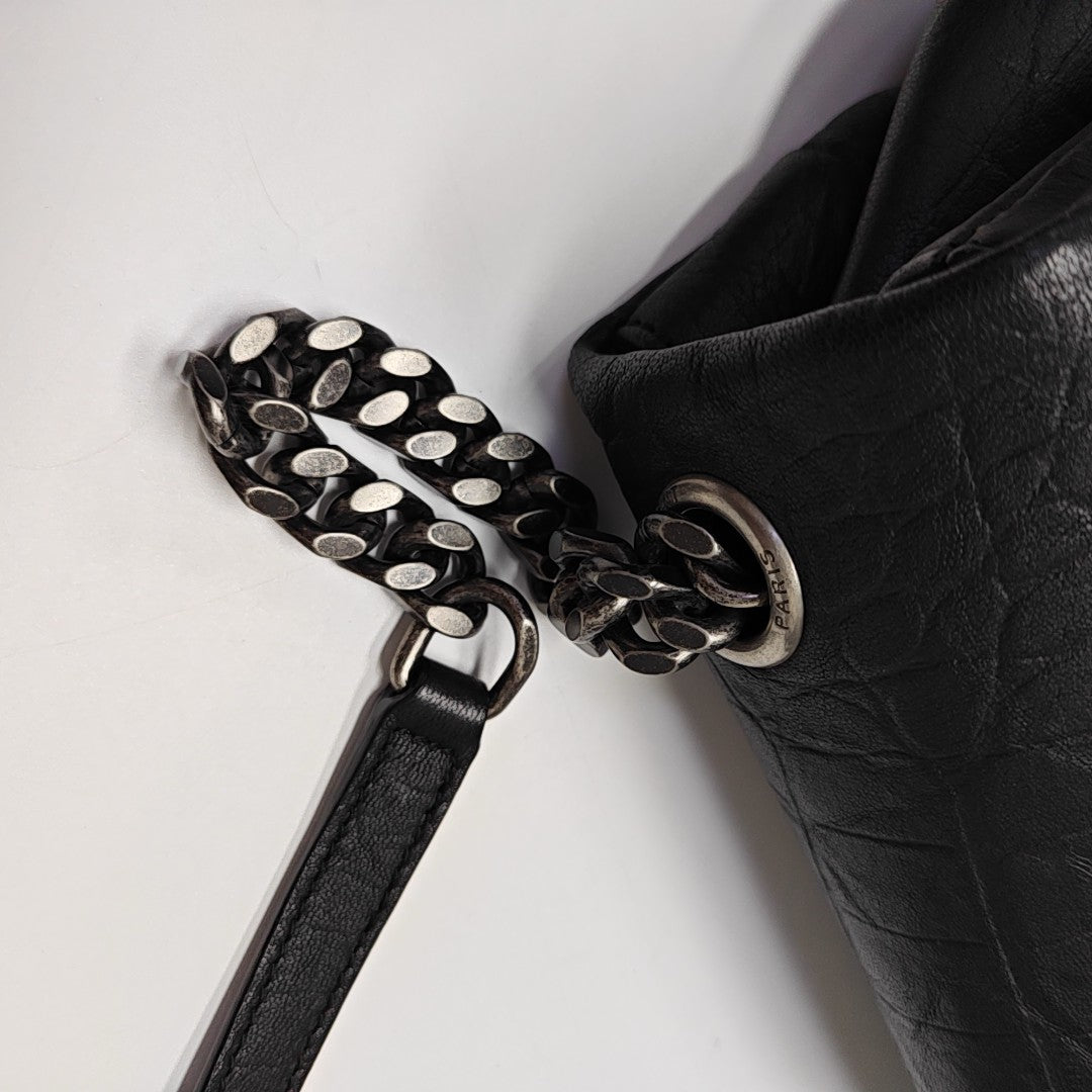 Calfskin Shoulder Bag Black