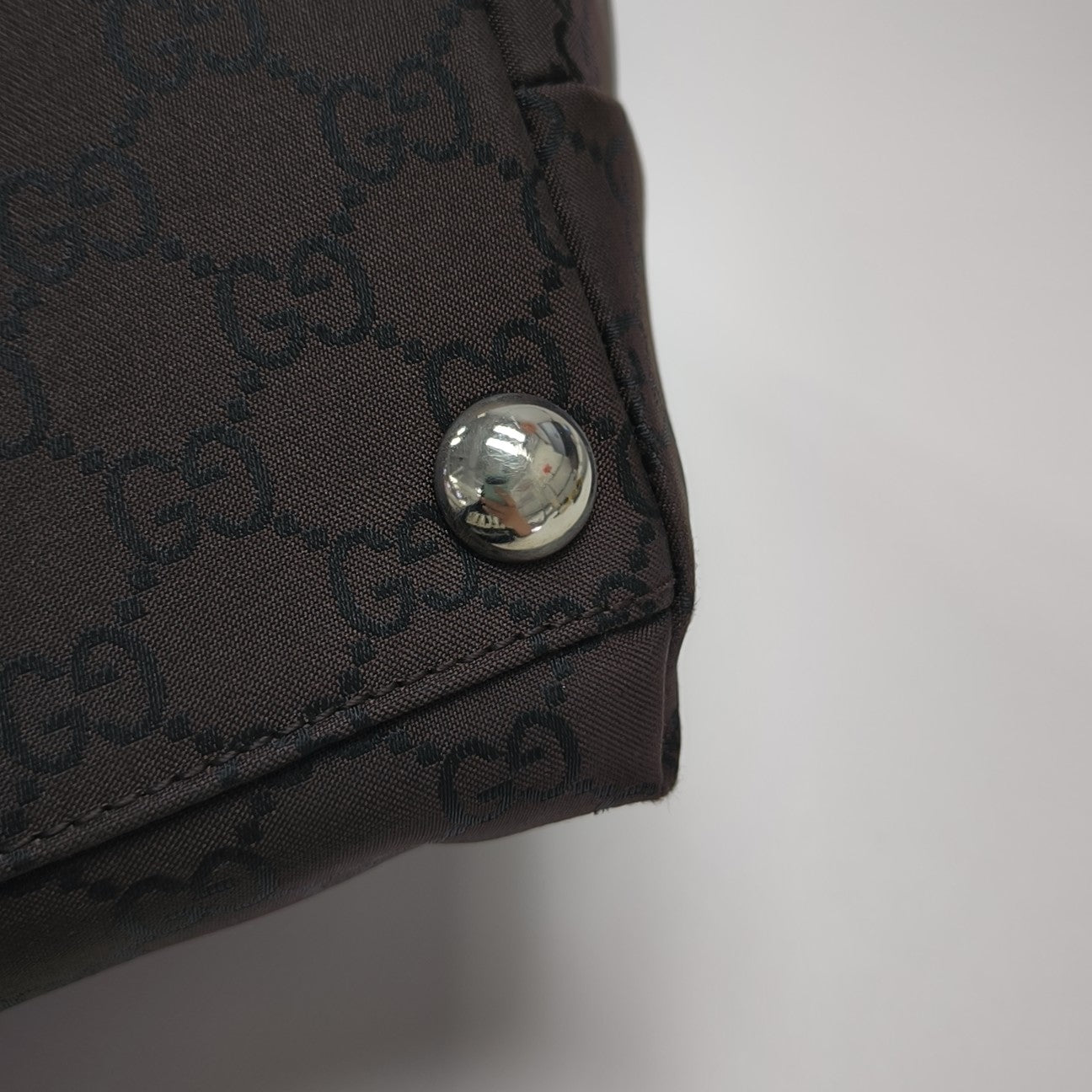 Monogram Canvas Tote Bag Brown