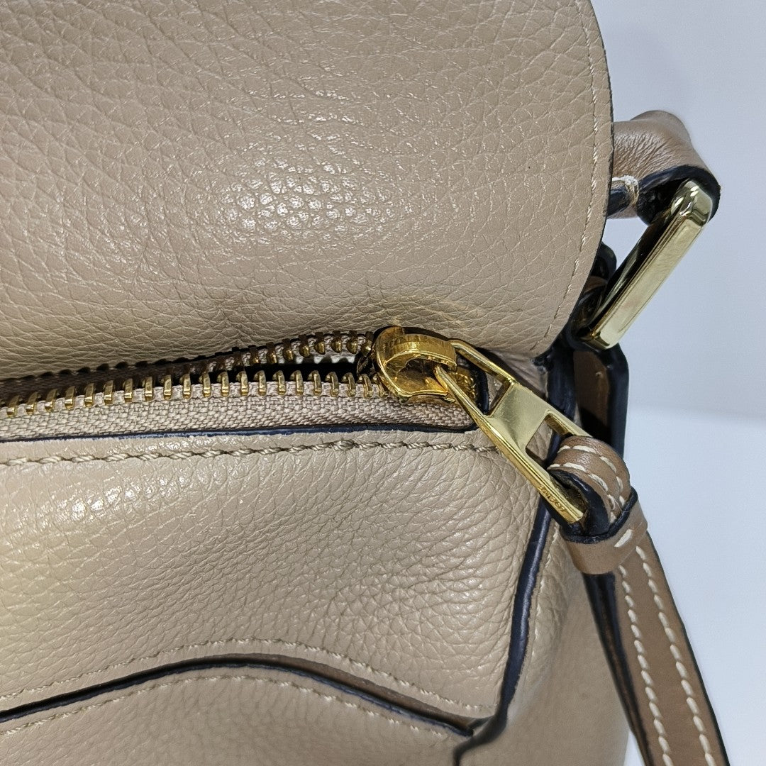 Puzzle Small Calfskin Beige