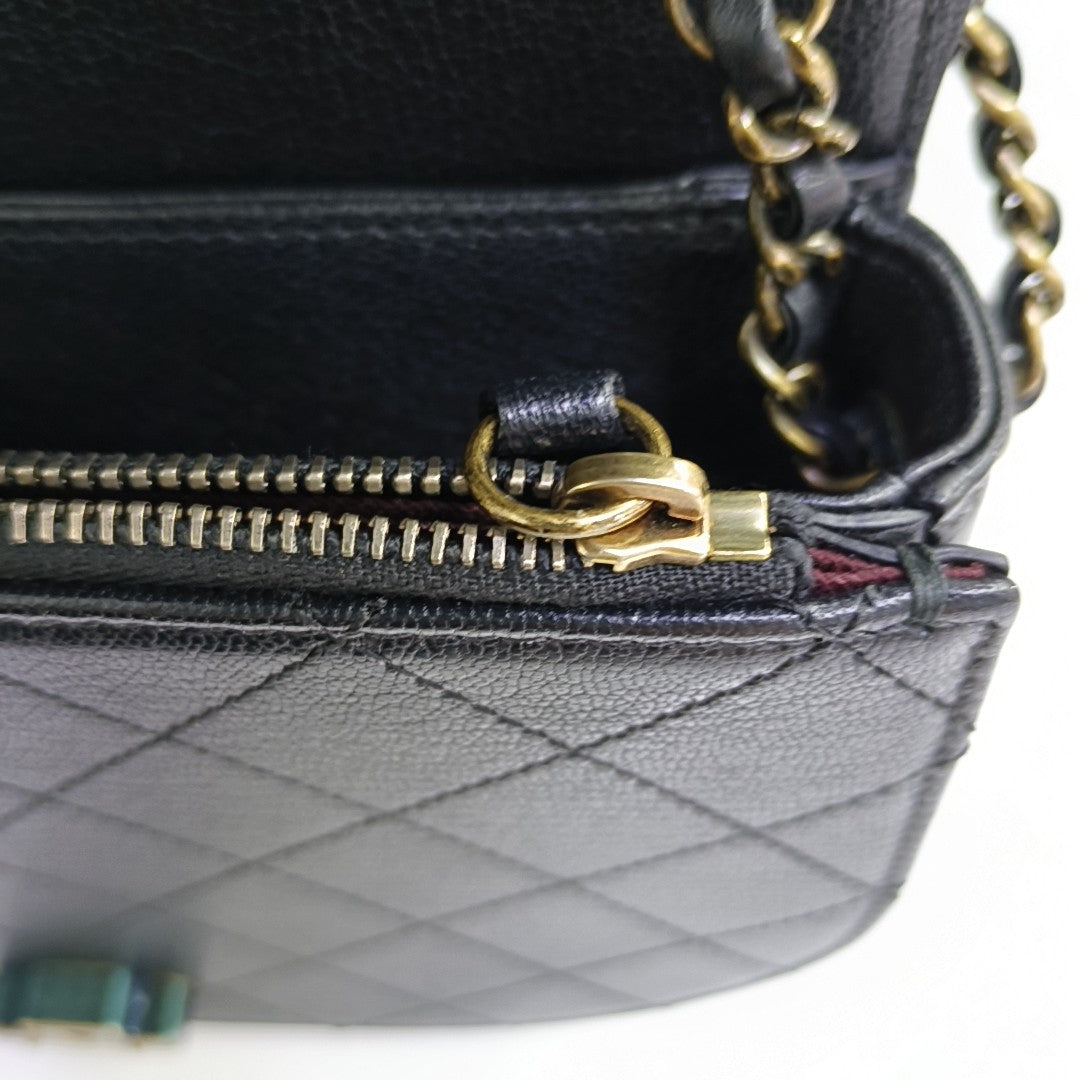 Quilted Calfskin Black