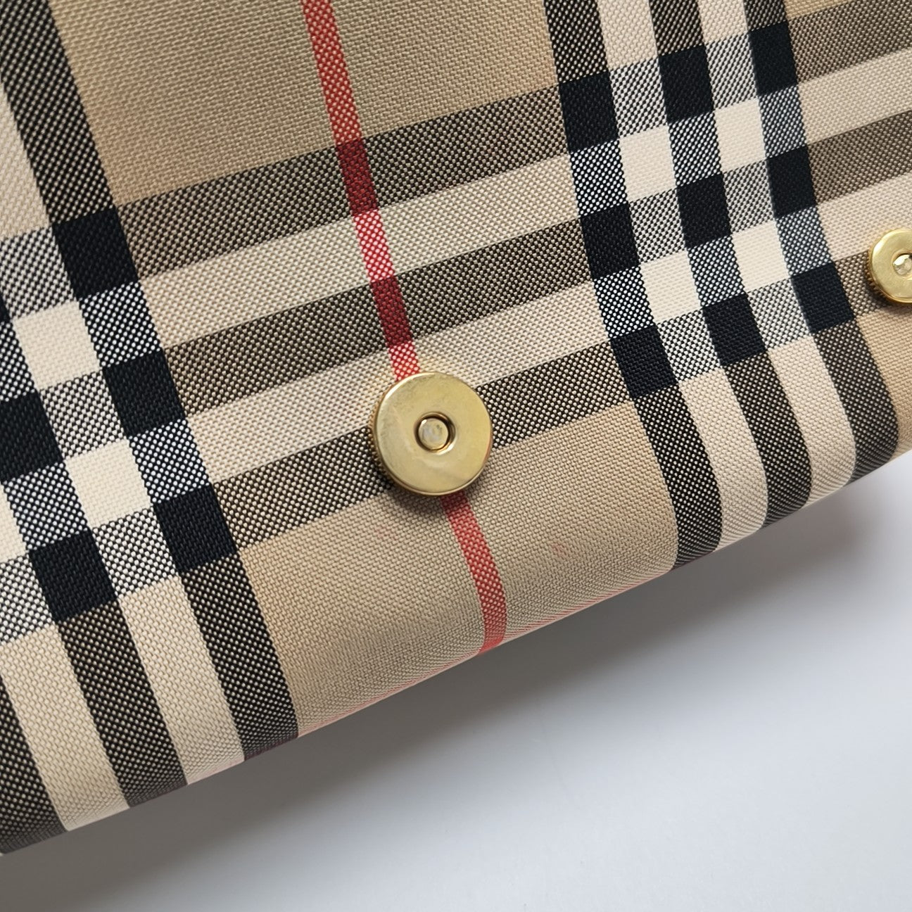Vintage Small Fabric Beige