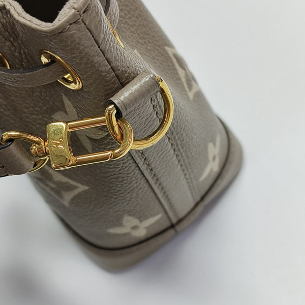 NOÉ Nano Monogram Calfskin Gray