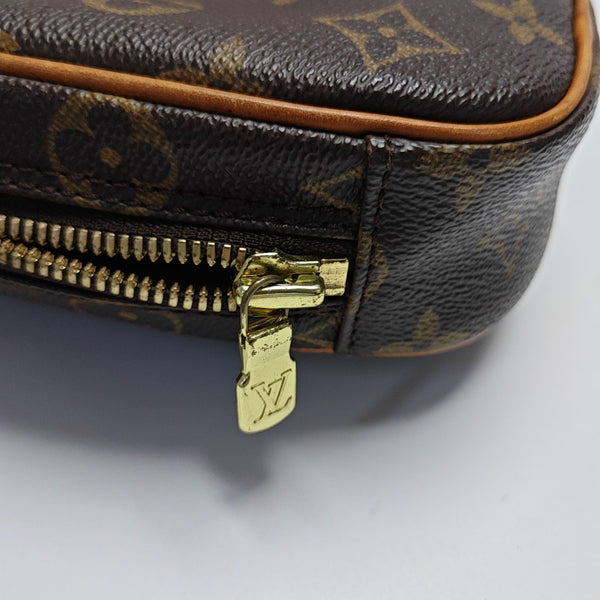 GANGE Monogram Coated Canvas Brown