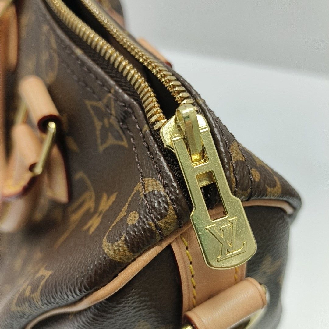 SPEEDY 25 Monogram Coated Canvas Brown