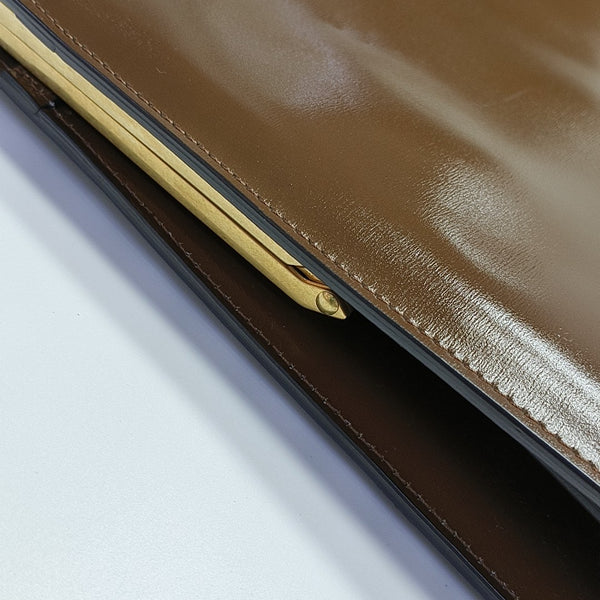 CLASP Medium Calfskin Brown