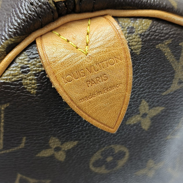 SPEEDY 30 Monogram Coated Canvas Brown
