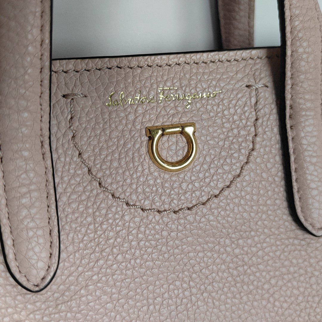 Gancini Mini Calfskin Pink