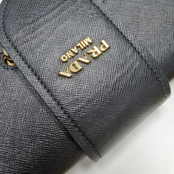 Sidonie Saffiano Calfskin Black