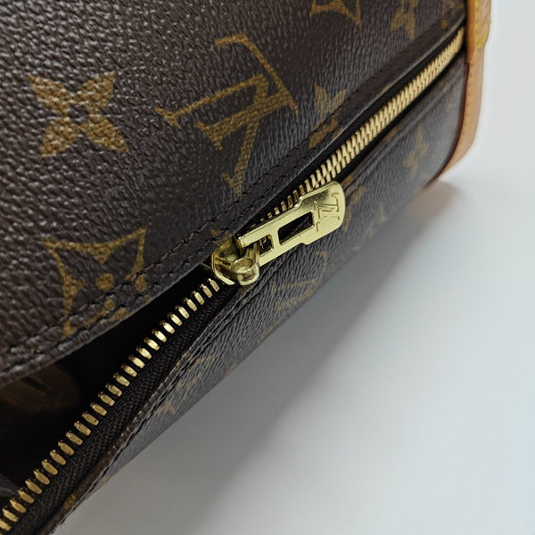ALMA PM Monogram Coated Canvas Brown