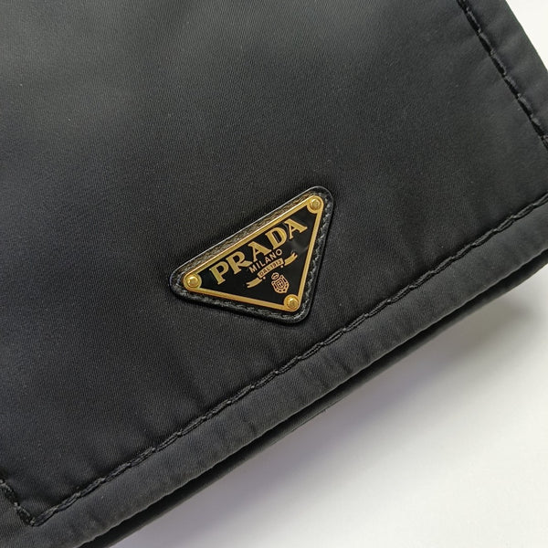 Nylon Shoulder Bag Black