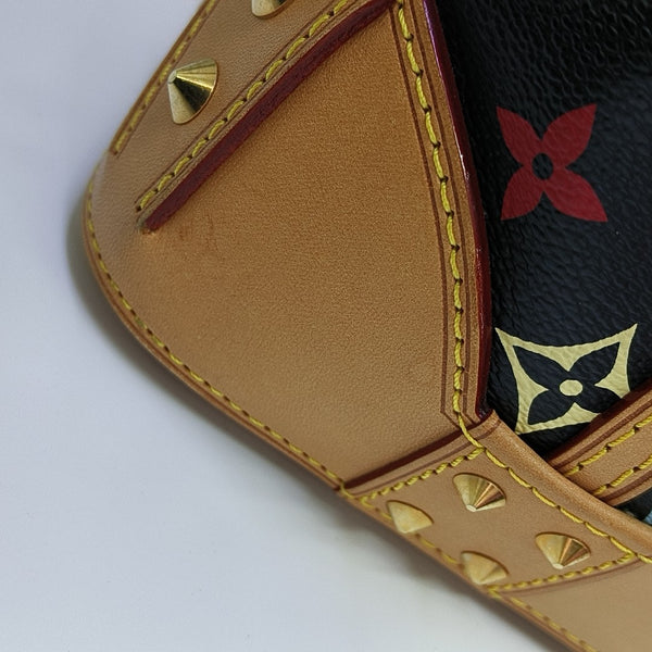 LV × TM SHARLEEN MM Monogram Coated Canvas Black