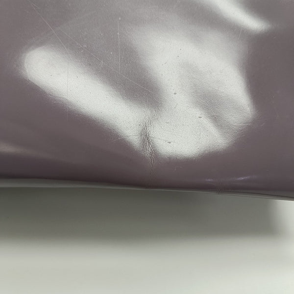 Calfskin Top Handle Bag Purple