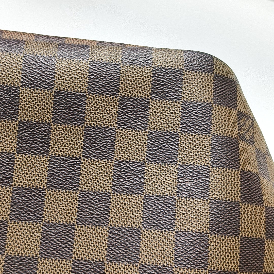 Authenticated pre-owned  NEVERFULL MM Damier Ebene Coated Canvas Brown - Tote Bag at Looply