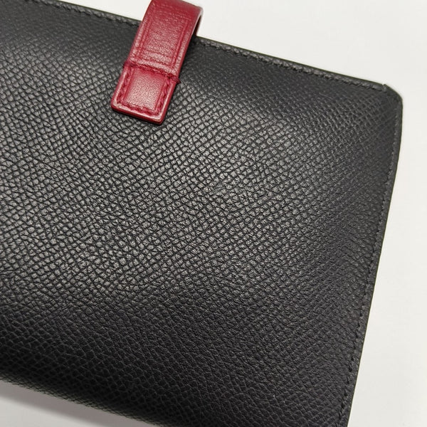 STRAP Calfskin Black Wallet