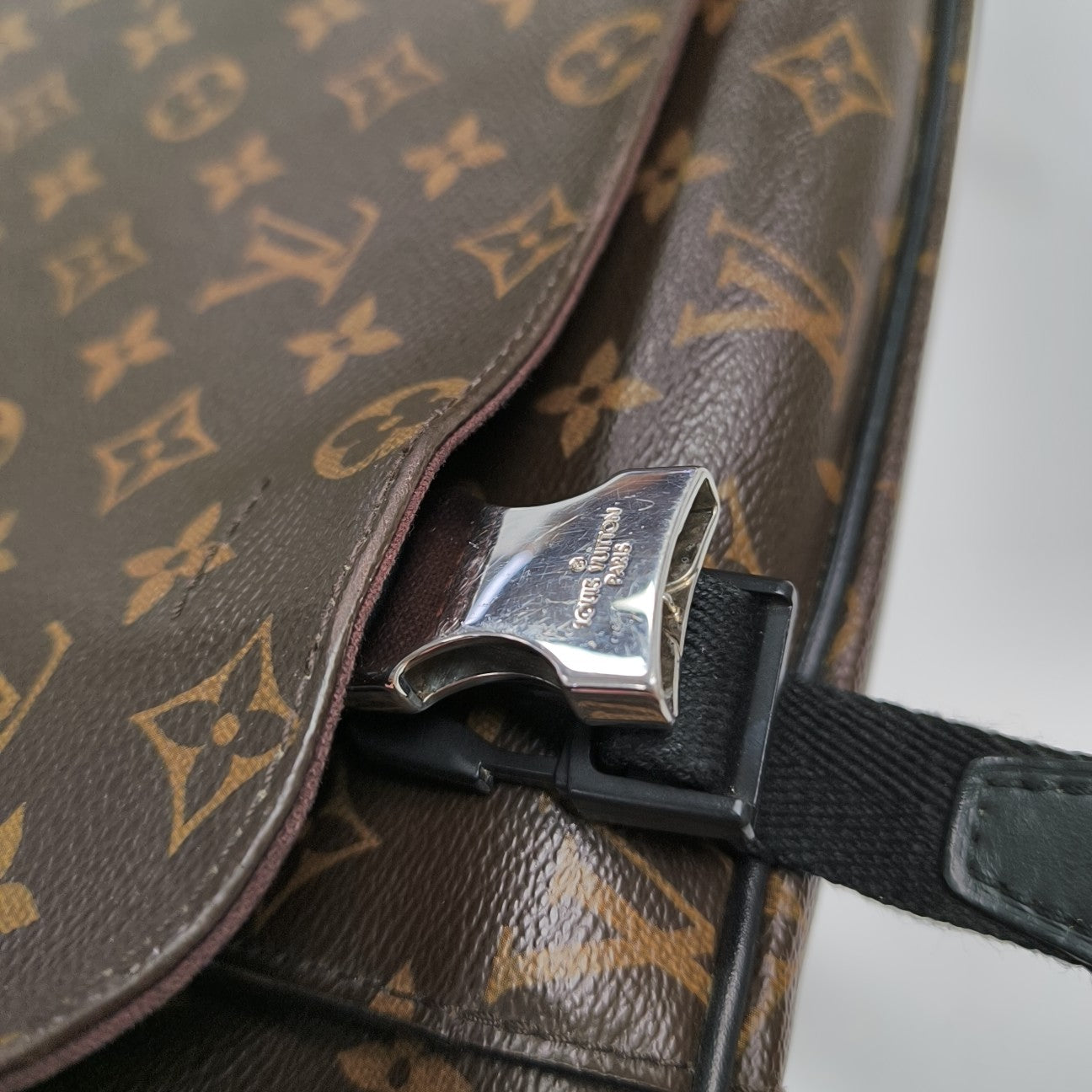 VINTAGE BEAUBOURG Monogram Coated Canvas Brown