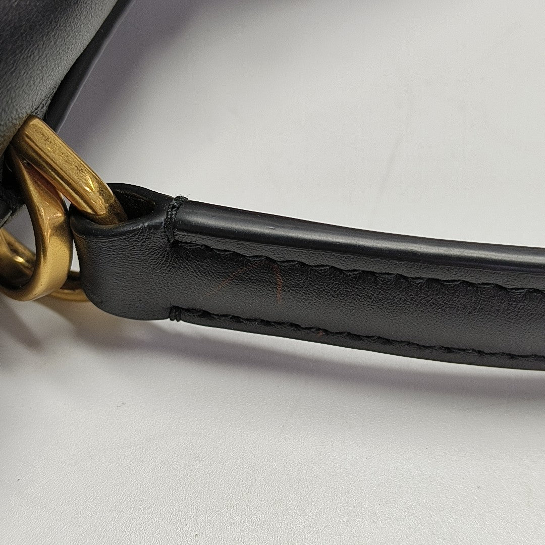 Calfskin Shoulder Bag Mini Black