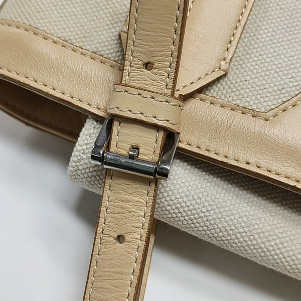 Canvas Top Handle Bag White