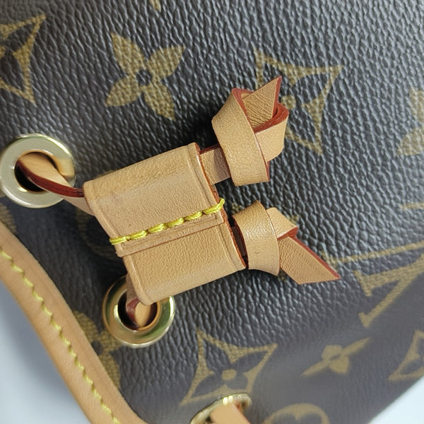 NOÉ Nano Monogram Coated Canvas Brown