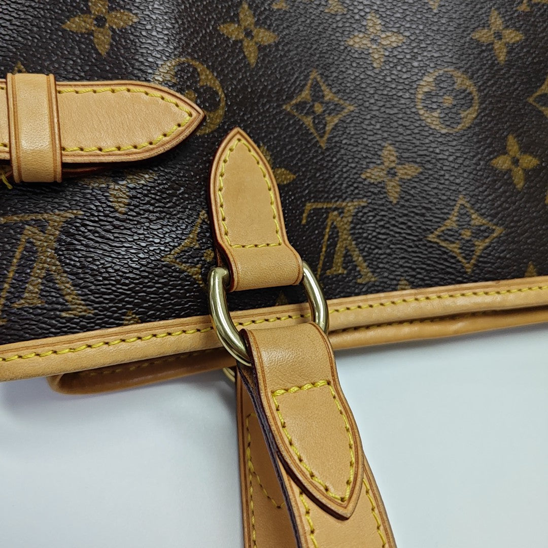 BATIGNOLLES MM Monogram Coated Canvas Brown