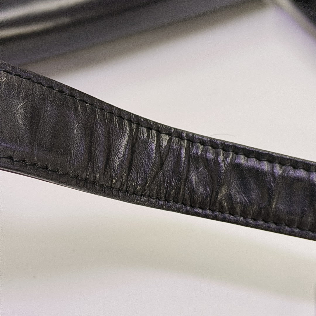 Calfskin Shoulder Bag Black