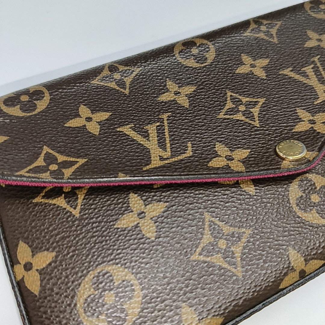 FÉLICIE Monogram Coated Canvas Brown