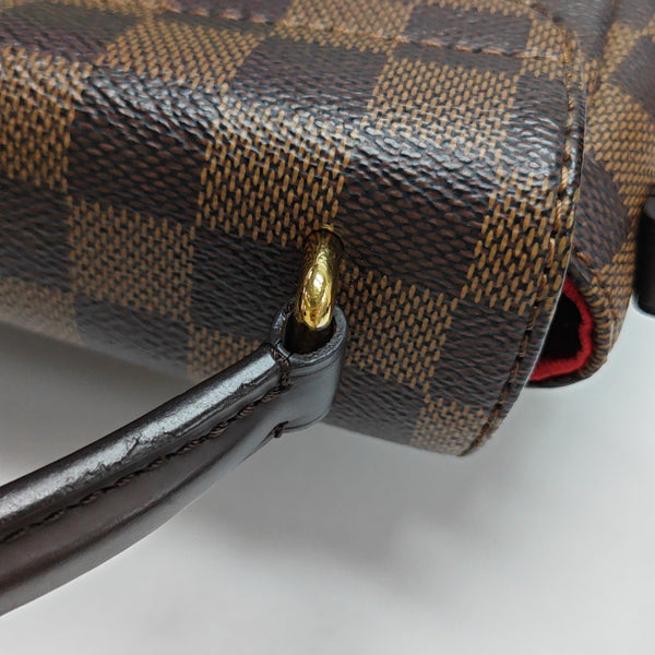 CROISETTE Damier Ebene Coated Canvas Brown