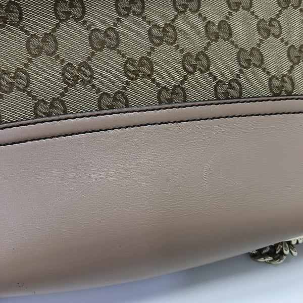 Emily Chain Monogram Fabric Brown