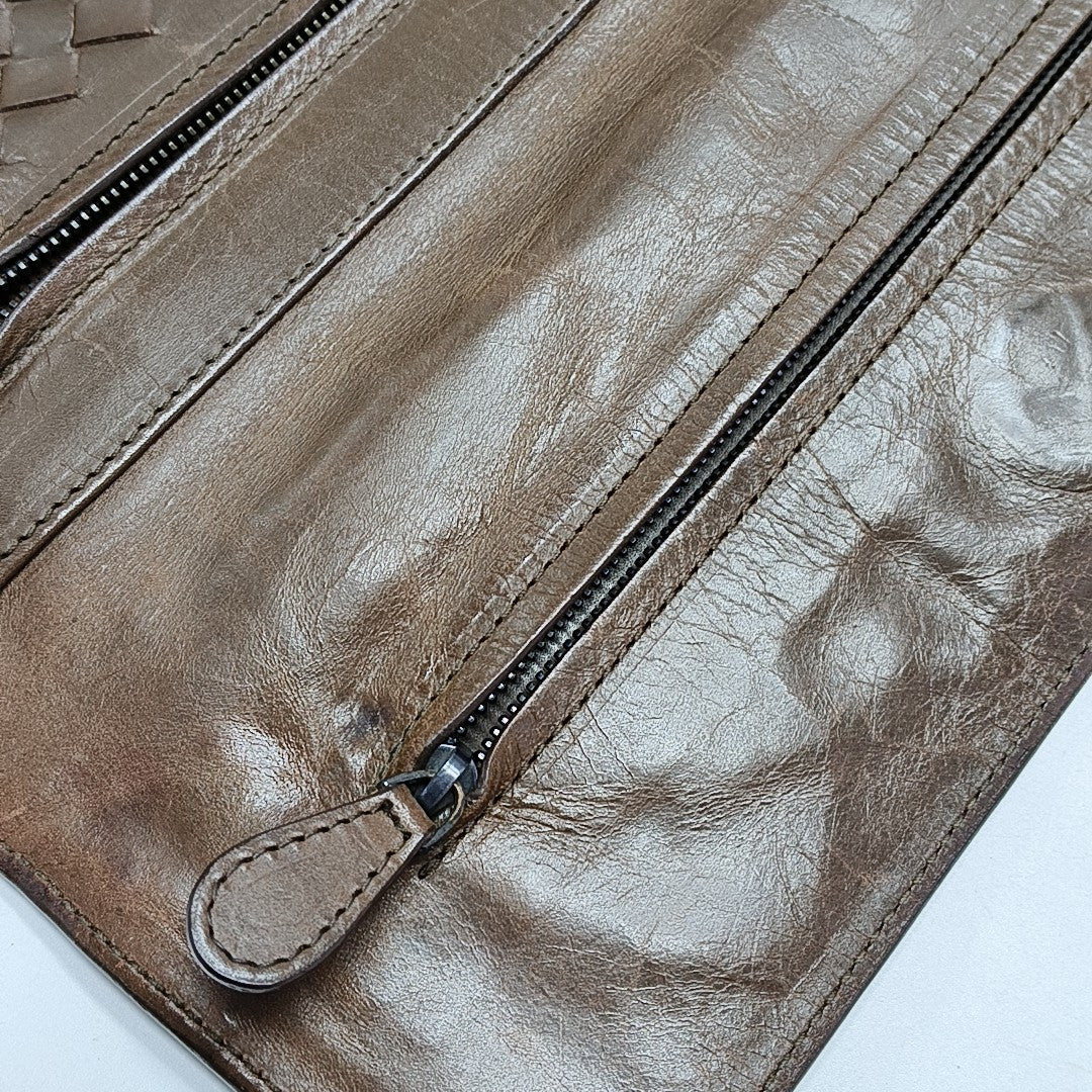 Calfskin Clutch Brown